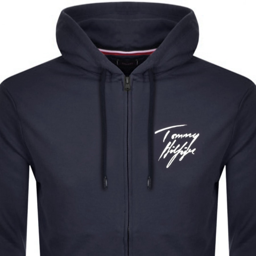Alternative Image for ProductTommy Hilfiger Full Zip Hoodie Navy2